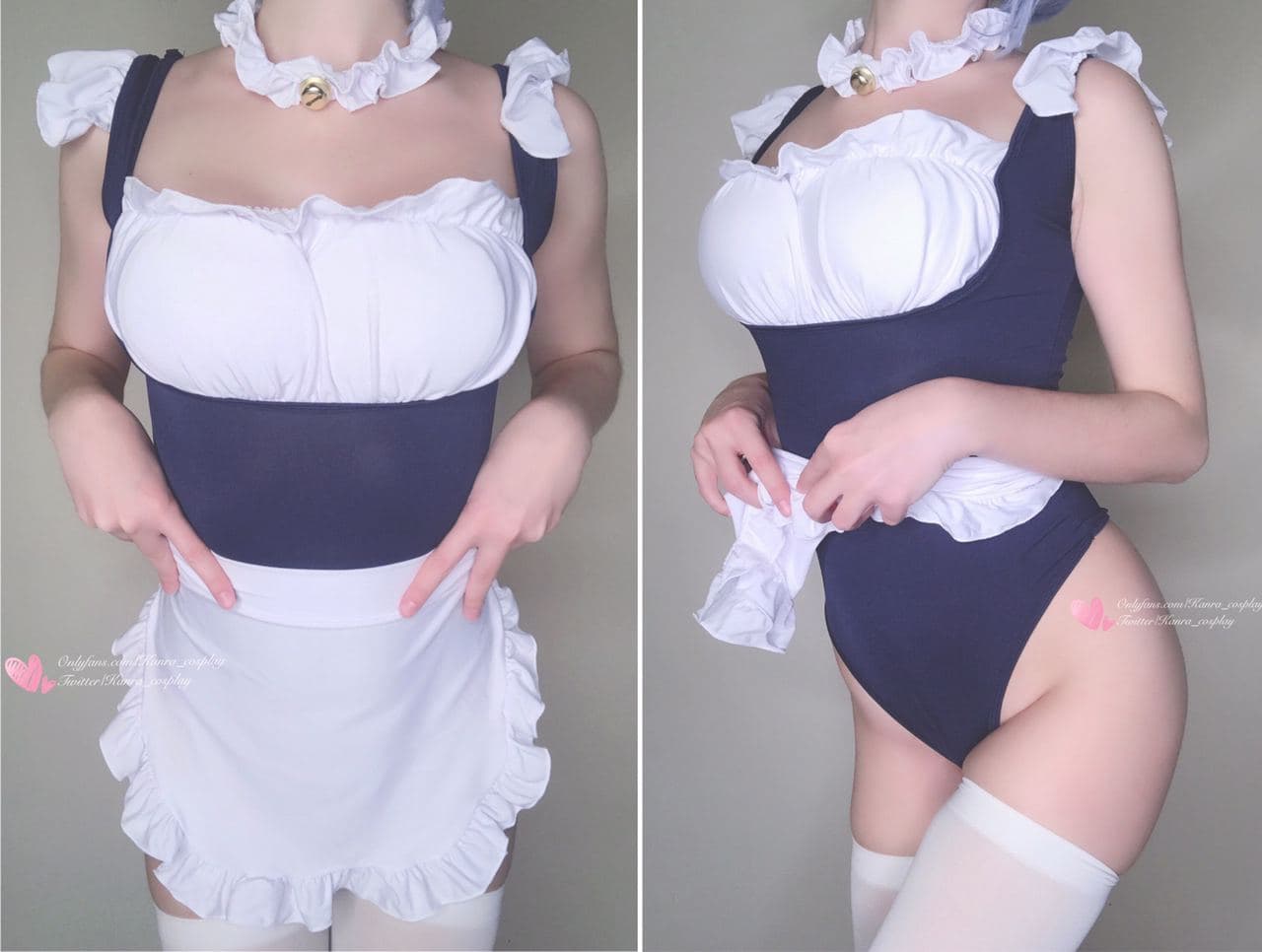 Maid Uniform And Thick Thighs Agree? By Kanra_cosplay