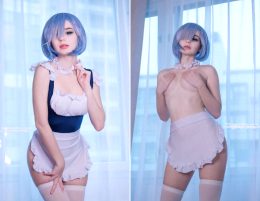 Rem Is Ready For A Service! Which Pic You Like More? 1 Or 2 By Kanra_cosplay